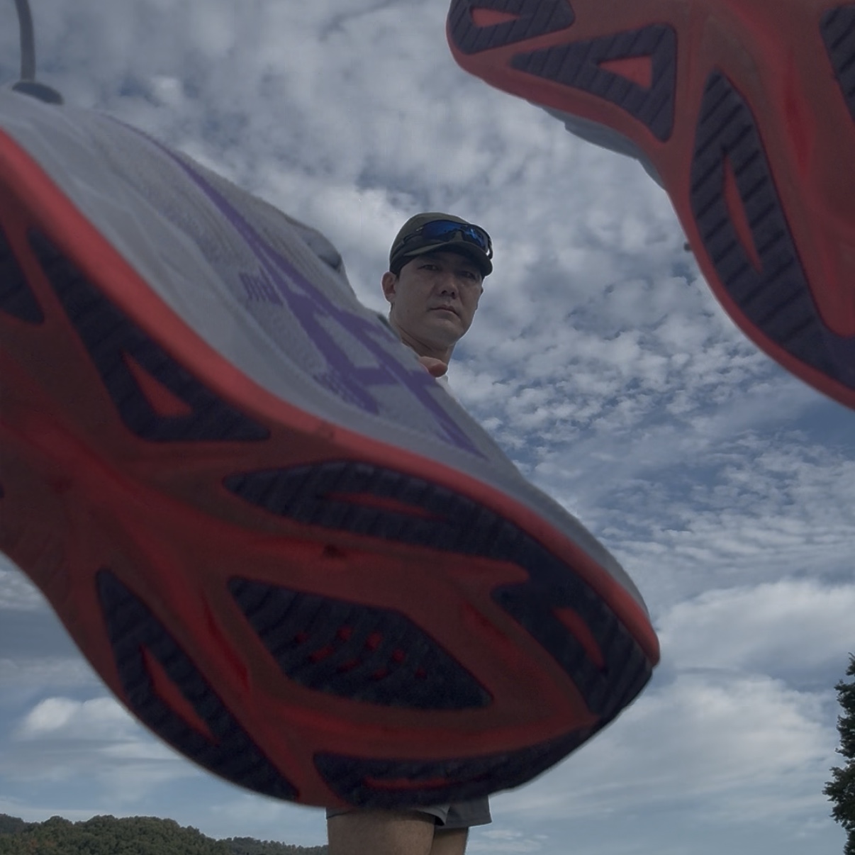 Asics Superblast 2 Blue Fade Edo Purple 착용 스타일
