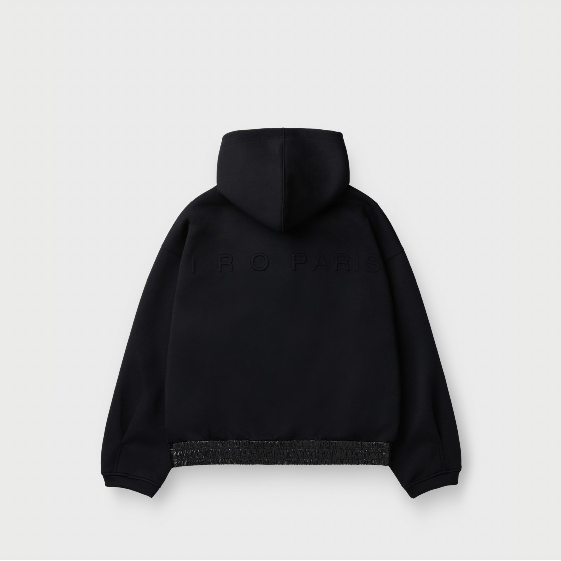 이로 보일 쿠션지 후드 집업 티셔츠 블랙(IRO Voile Cushioned Fabric Hooded Zip-Up T-Shirt Black) - 3