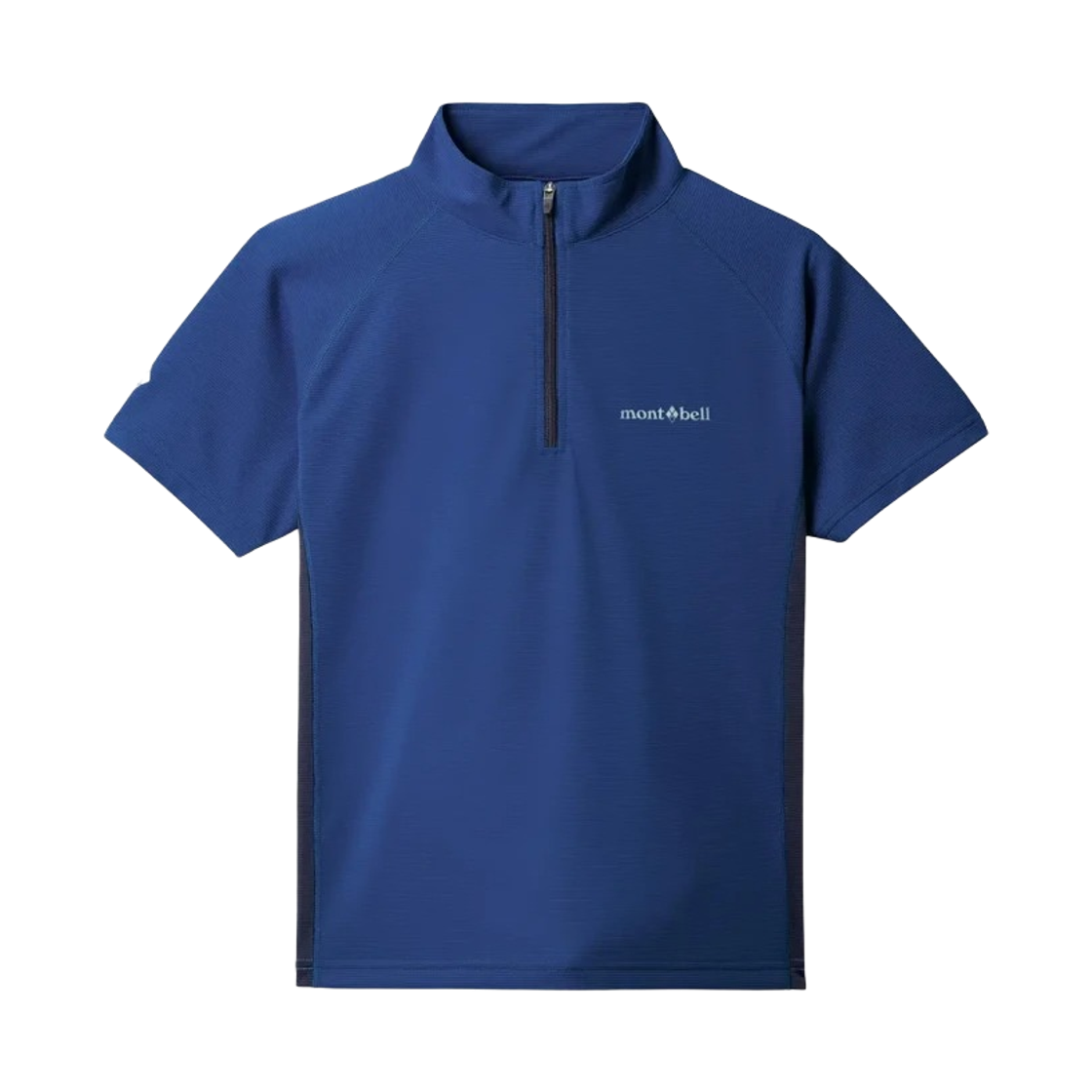 1114645 (Kids) Montbell Cool Short Sleeve Zip Shirt Navy