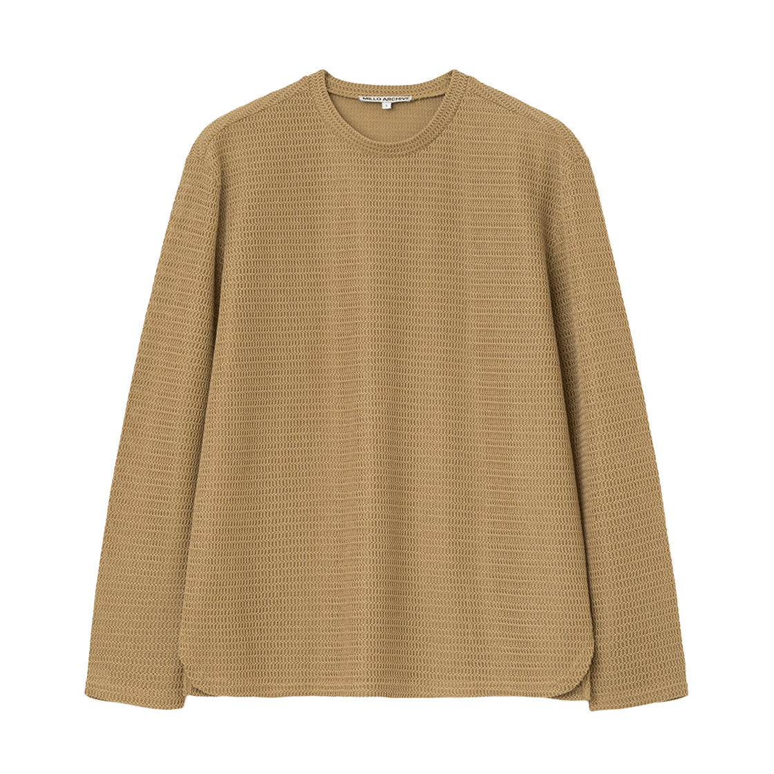 ML719BRW Millo Archive Loeh Crochet Long Sleeve Brown