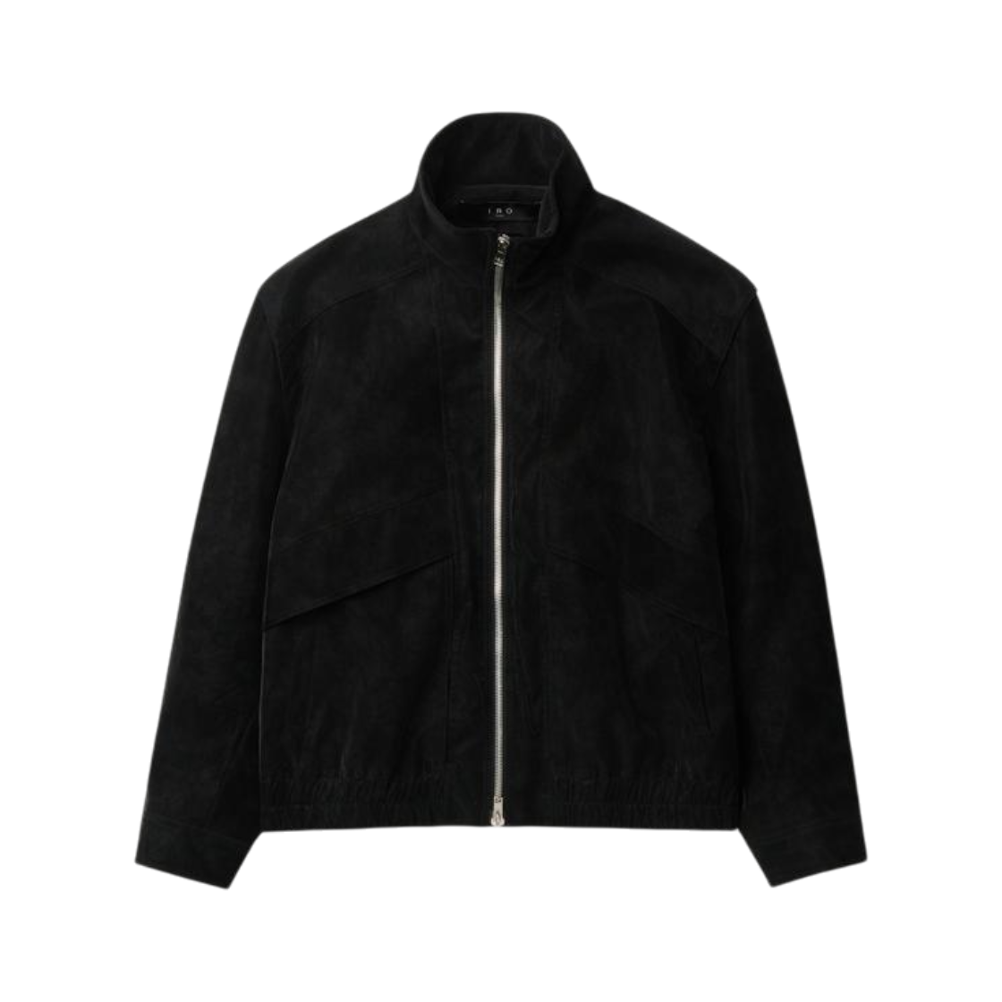 이로 크롬 글로시 하이넥 재킷 블랙(IRO Chrome Glossy High-Neck Jacket Black)