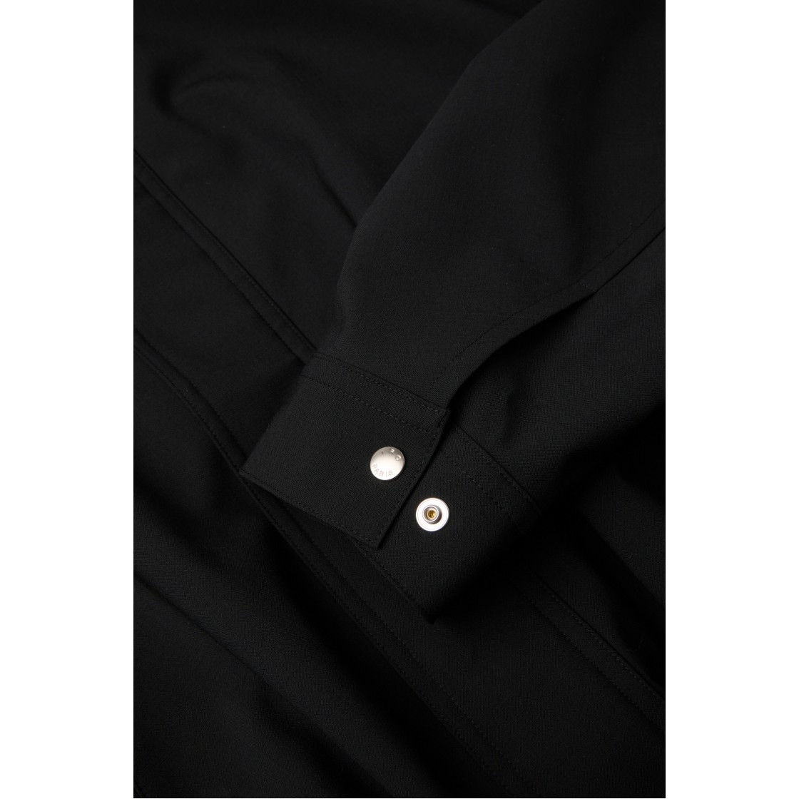 이로 니드 울 크롭 돌먼 집업 블루종 블랙(IRO Nid Wool Cropped Dolman Zip-Up Blouson Black) - 5