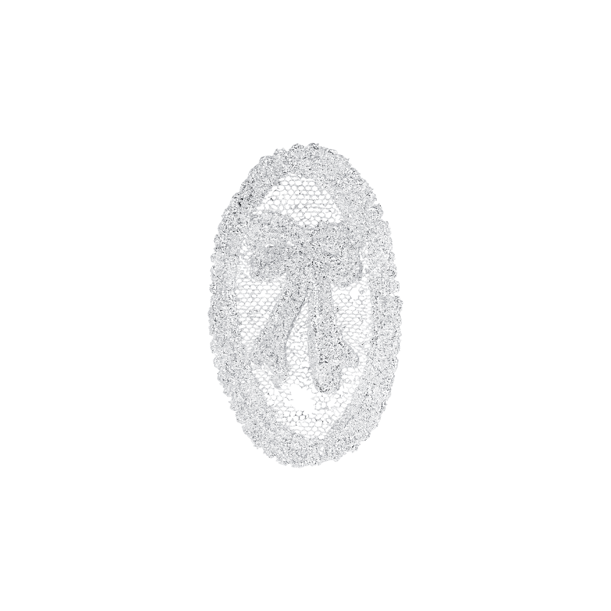 KW6BJEEYV20SV Yvmin Fabric Cast Earring Silver - 26SS