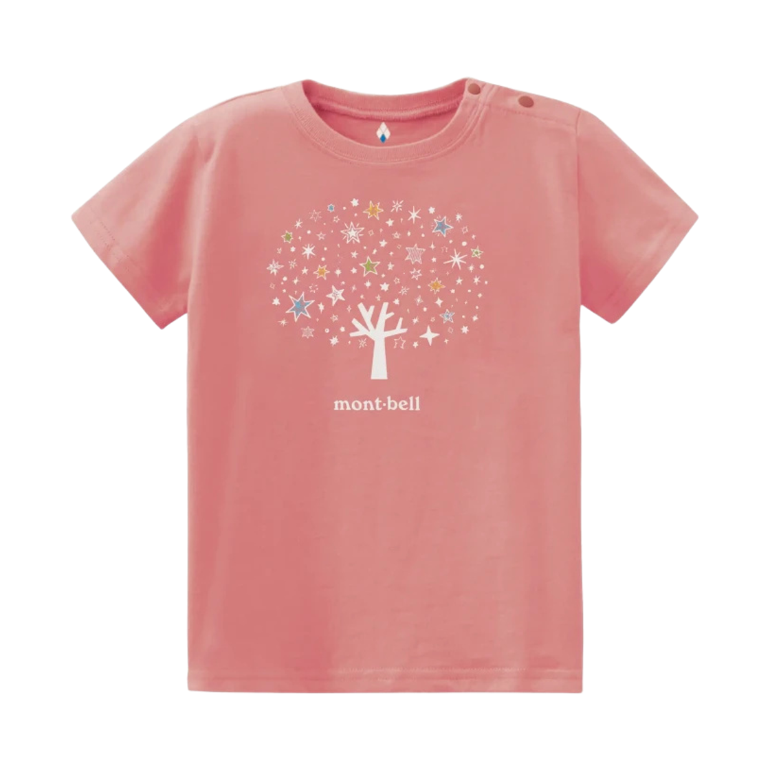 2104703 (Baby) Montbell Cotton Star Tree T-Shirt Coral Pink