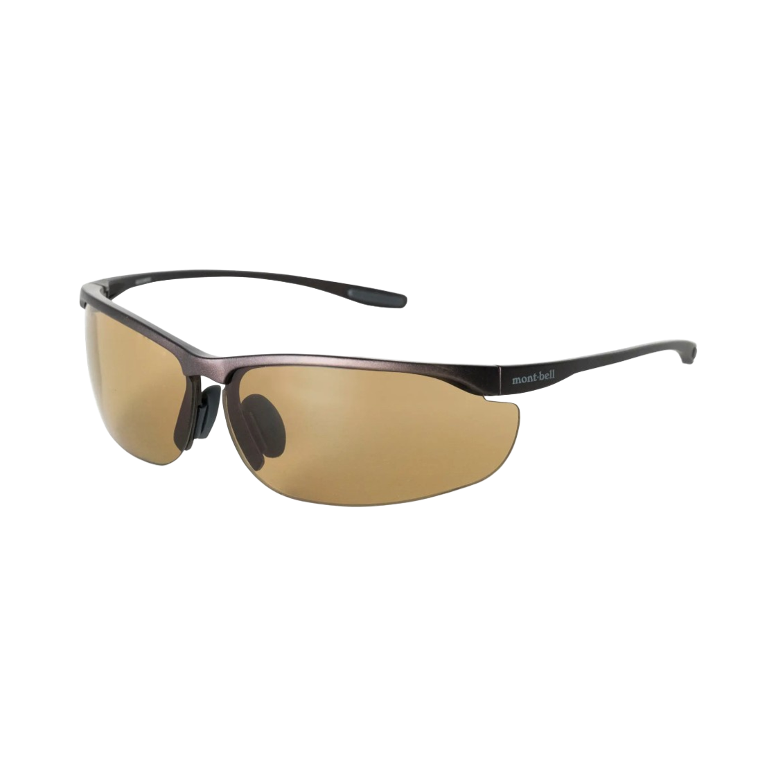 몽벨 트레일 선글라스 스몰 와이드 렌즈 다크 브라운 브라운(Montbell Trail Sunglasses Small Wide Lens Dark Brown Brown)