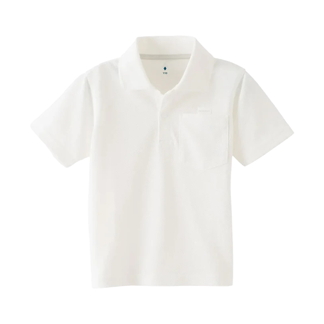 (키즈) 몽벨 위크론 폴로 셔츠 화이트((Kids) Montbell Wickron Polo Shirt White)