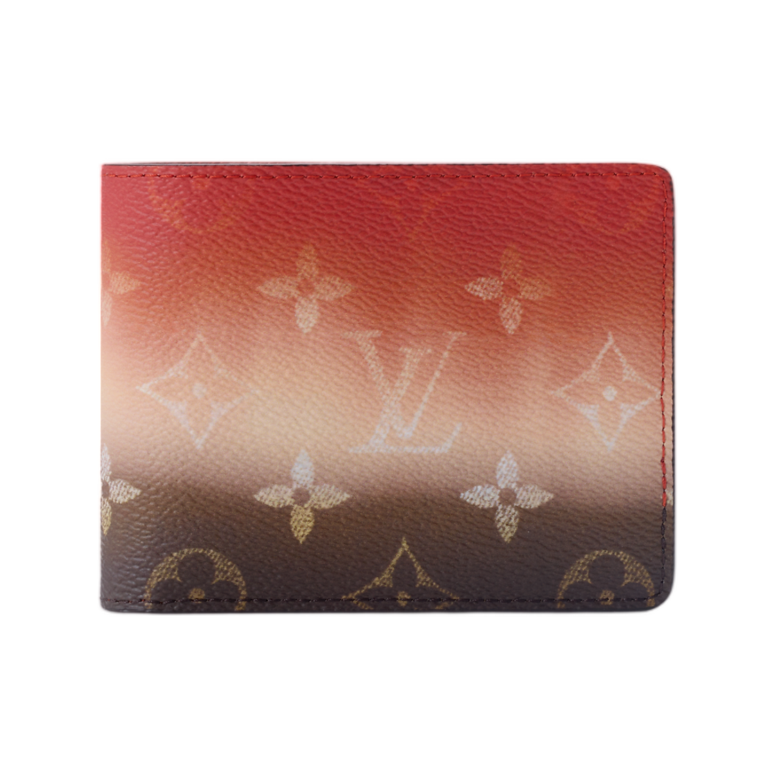 M28007 Louis Vuitton Slender Wallet Orange Monogram Pigment