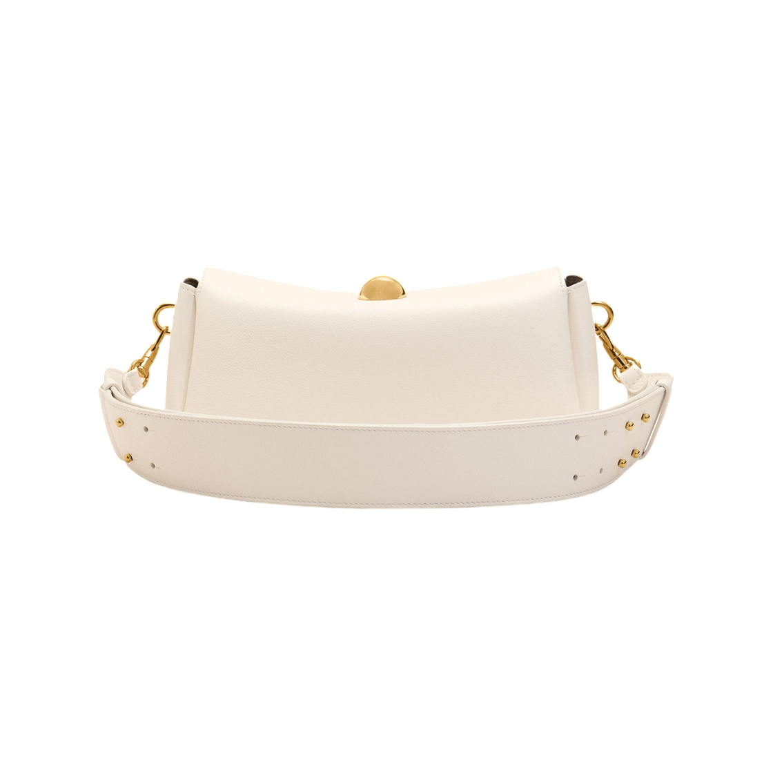 아미 화이트 카우 레더 카루젤 백 화이트 크림(AMI White Cow Leather Carrousel Bag White Cream) - 3