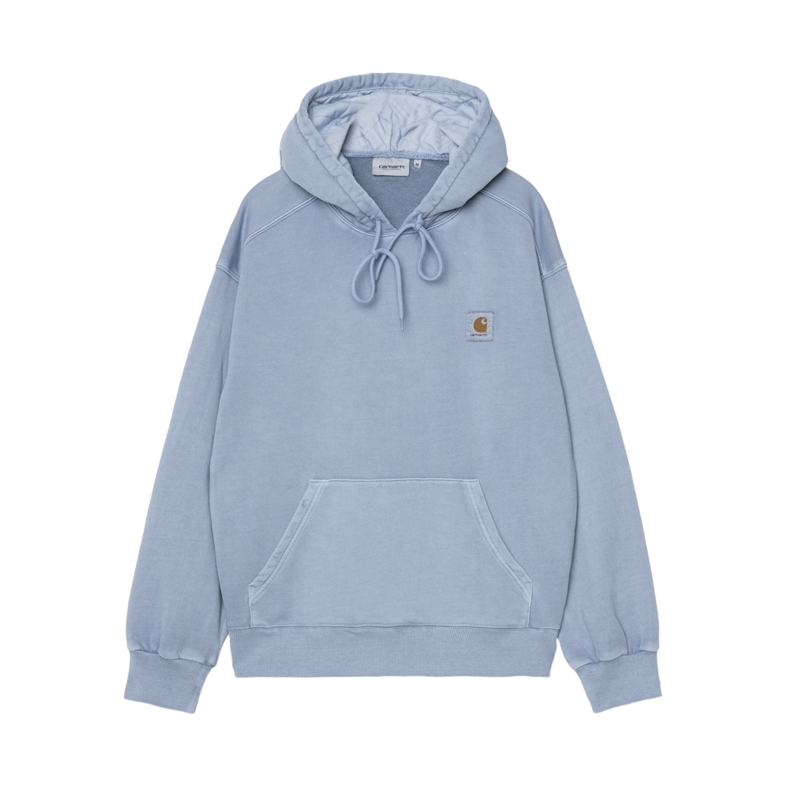 I029963-3HX-GD Carhartt WIP Hooded Nelson Sweatshirt Gentle Blue Garment Dyed