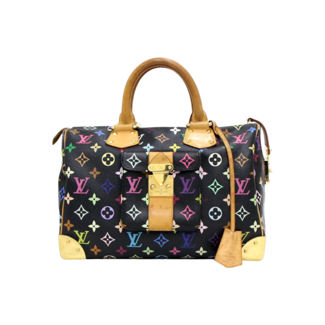 루이비통 M92642 모노그램 블랙멀티 스피디30 토트백aa59715(Louis Vuitton Monogram Black Multi Speedy 30 Tote Bag) - 1