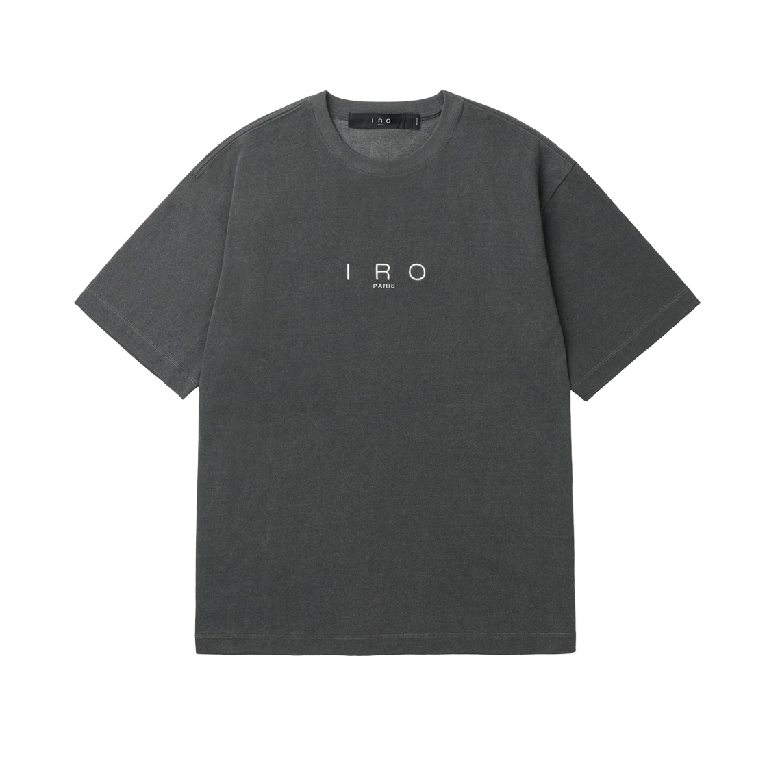IQTAM26701GYX IRO Sable Pigment Logo T-Shirt Gray