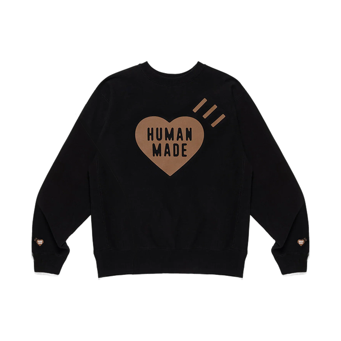 HM30CS080 Human Made Heart Sweatshirt Kobe Black