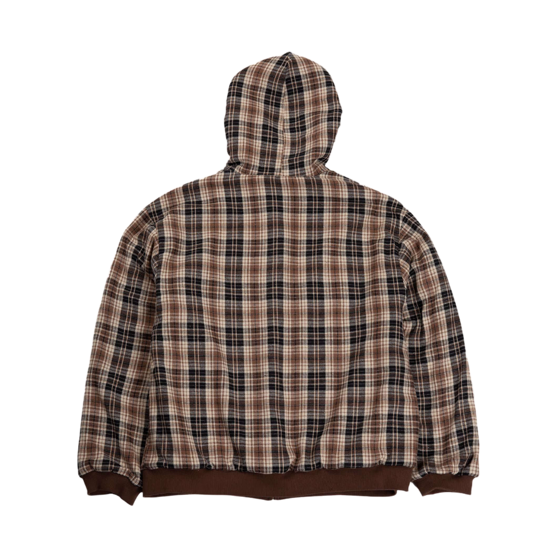 이알티알 리버시블 후드 집업 체크 브라운(ERTR Reversible Hoodie Zip-Up Check Brown) - 2