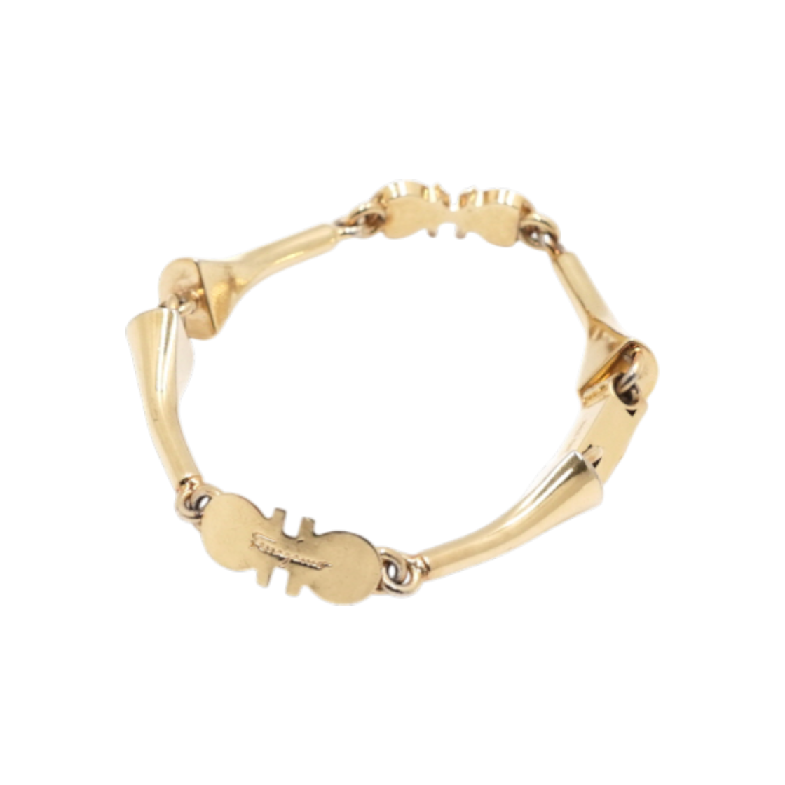 ITKK9BKPHG6J Ferragamo Gold Gancini Logo Link Bracelet