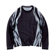 UVU L/S Running Top Black White