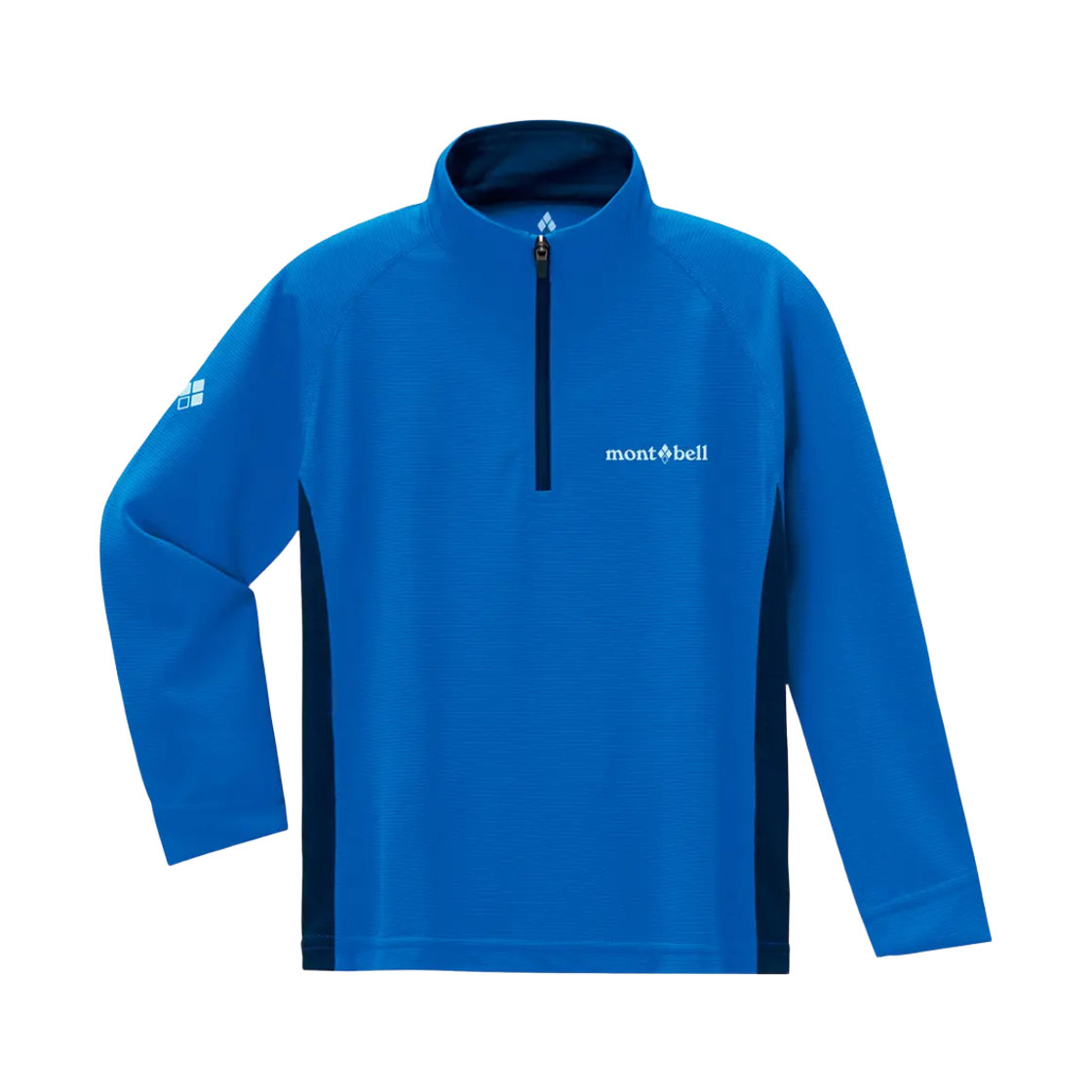 1114644 (Kids) Montbell Cool Long Sleeve Zip Shirt Blue