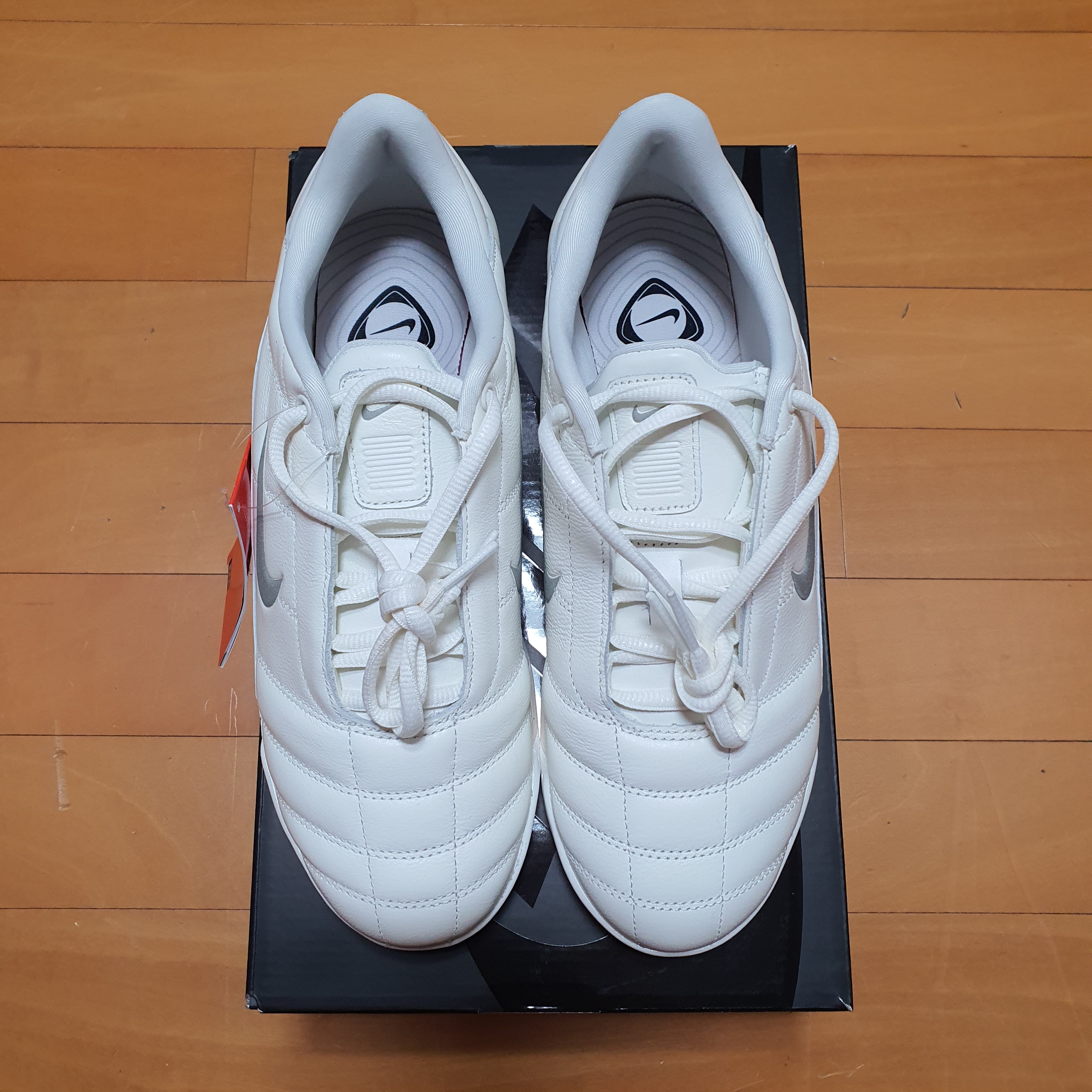 (W) Nike Total 90 Shox Magia Sail and Metallic Silver 착용 스타일