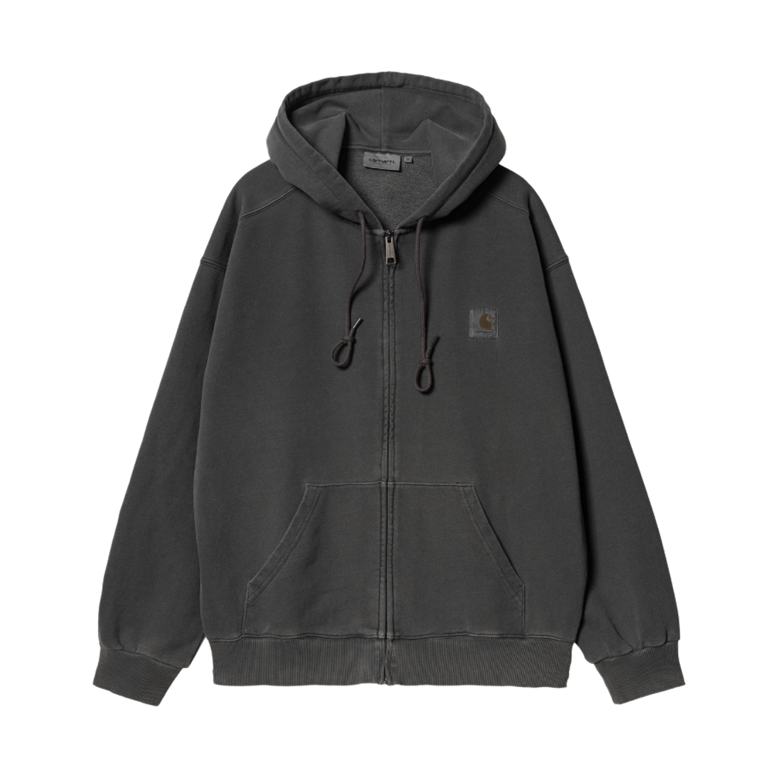 칼하트 WIP 후드 넬슨 자켓 블랙 가먼트 다이드(Carhartt WIP Hooded Nelson Jacket Black Garment Dyed)