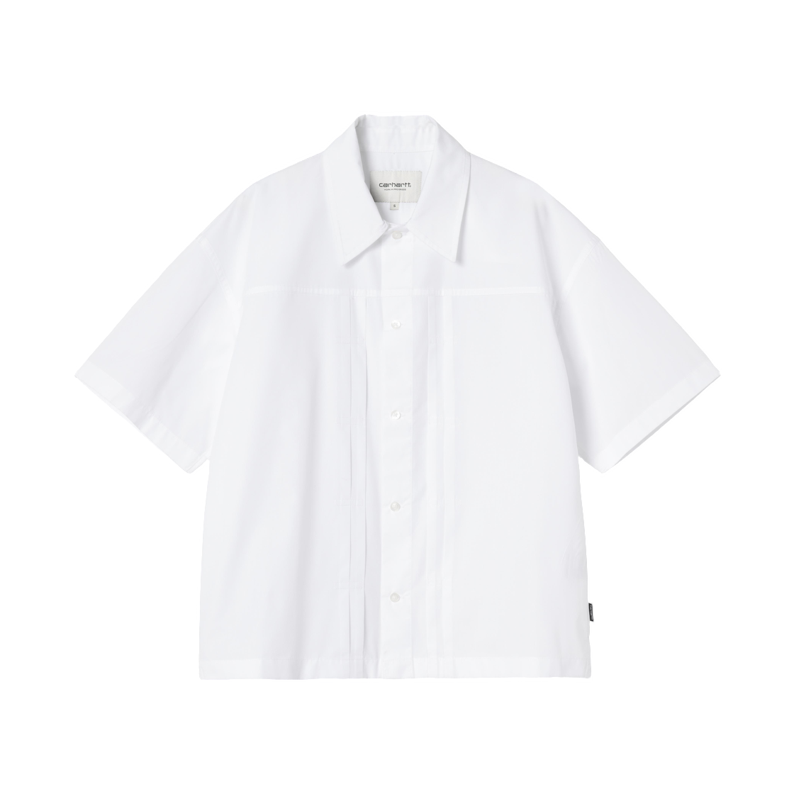 I036277-02-XX (W) Carhartt WIP S/S Belmont Shirt White