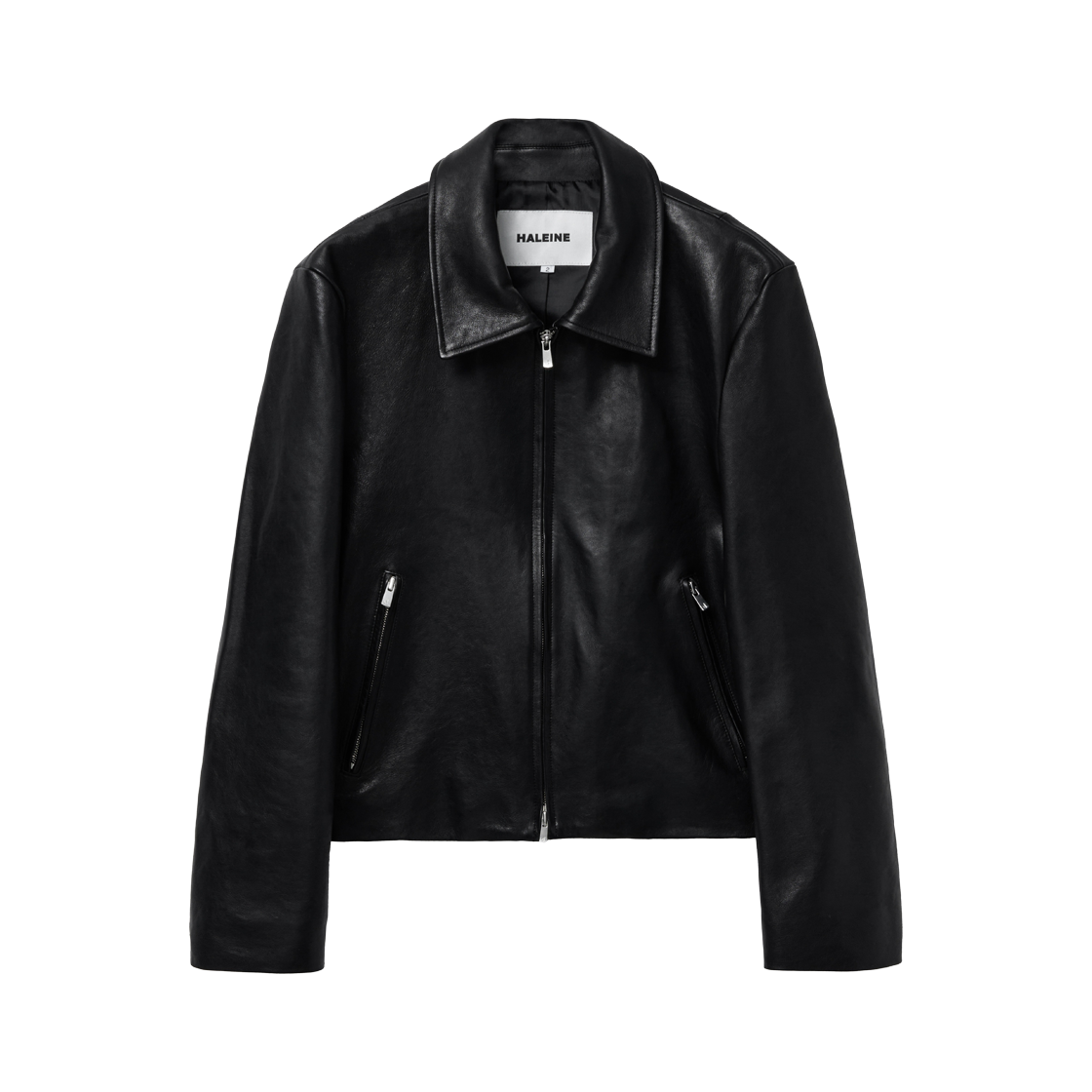 알렌느 레더 슬림 자켓 블랙(Haleine Leather Slim Jacket Black (XJ112))