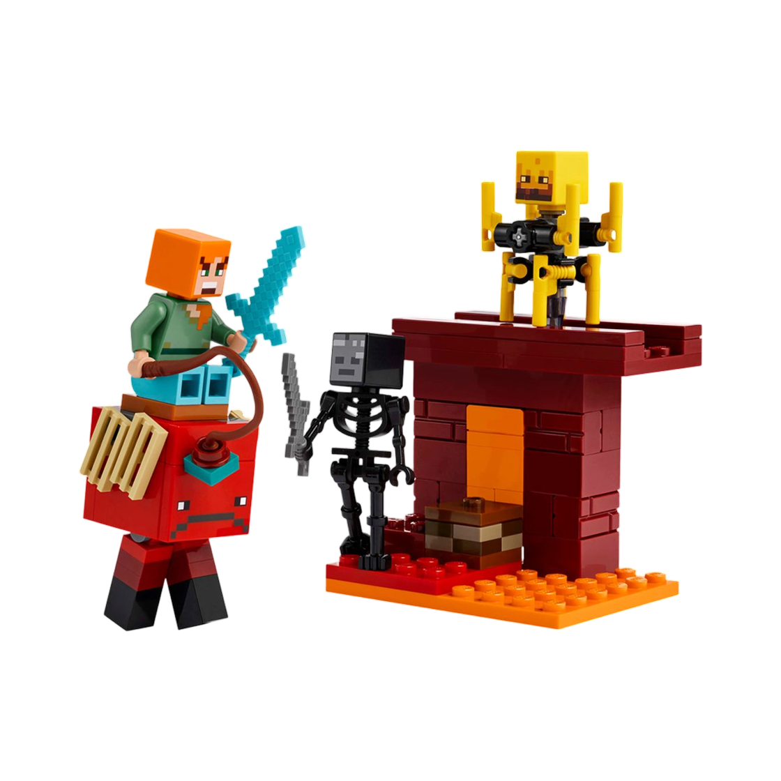 레고 마인크래프트 네더 용암 전투(Lego Minecraft Nether Lava Battle) - 1