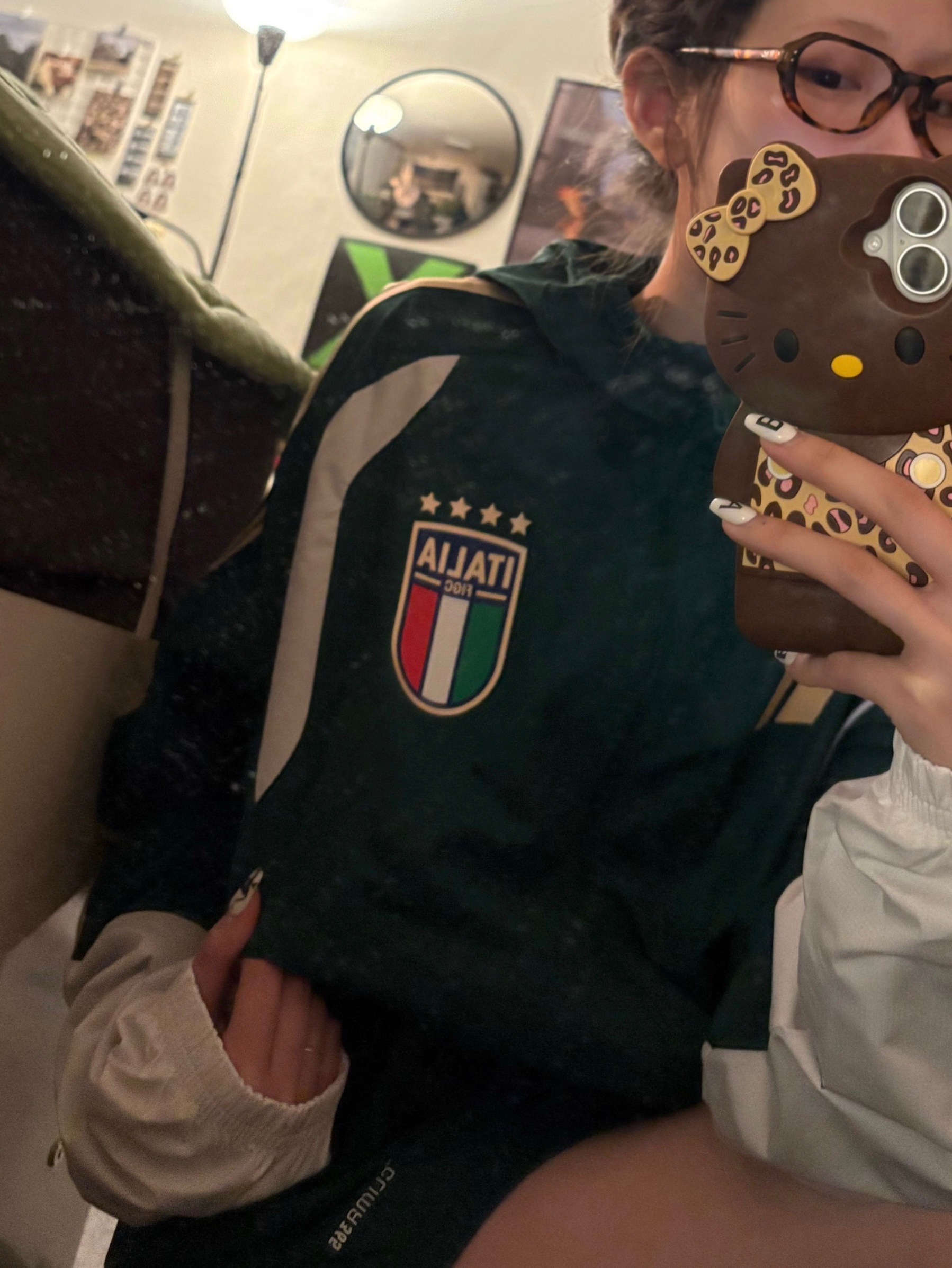 Adidas Italy 26 Tiro All Weather Jacket Collegiate Green - US Sizing (Non Marking Ver.) 착용 스타일 - 2