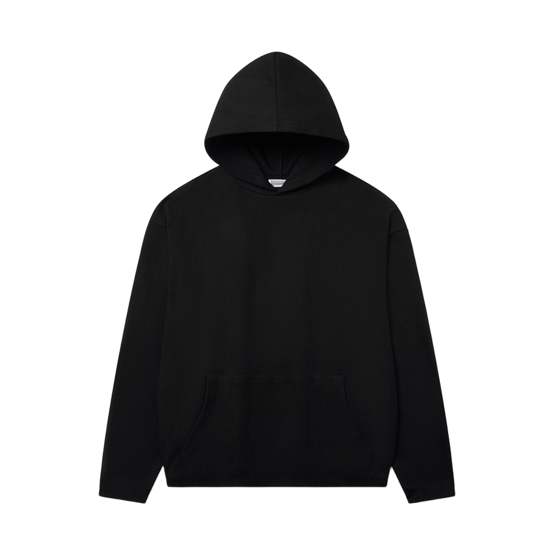 노운 와플 후디드 티셔츠 블랙(Noun Waffle Hooded T-Shirts Black)