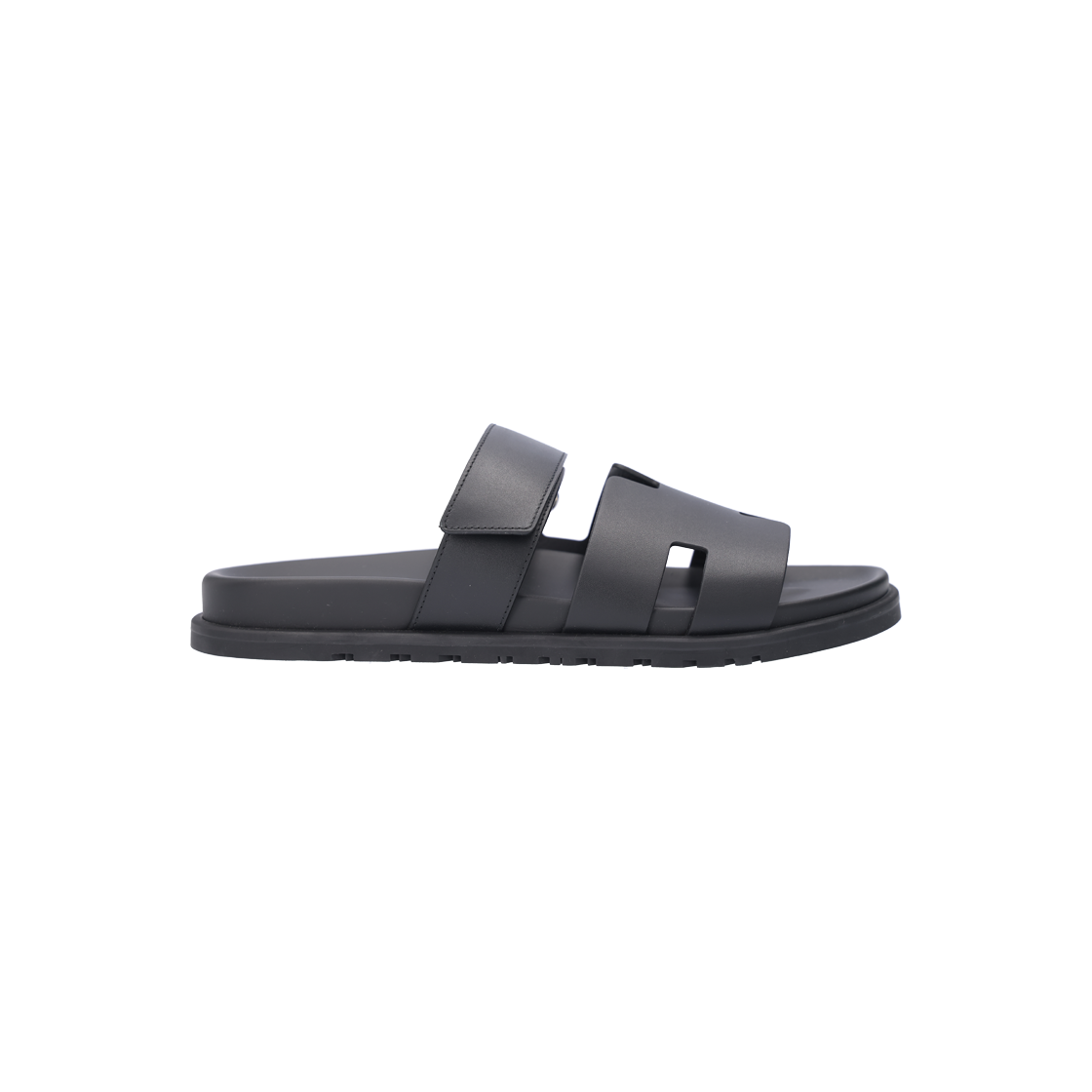 에르메스 H222000ZH01 시프레 샌들 카프스킨 누아 42.5(Hermes H222000ZH01 Cipre Sandals in Black Calfskin, Size 42.5)