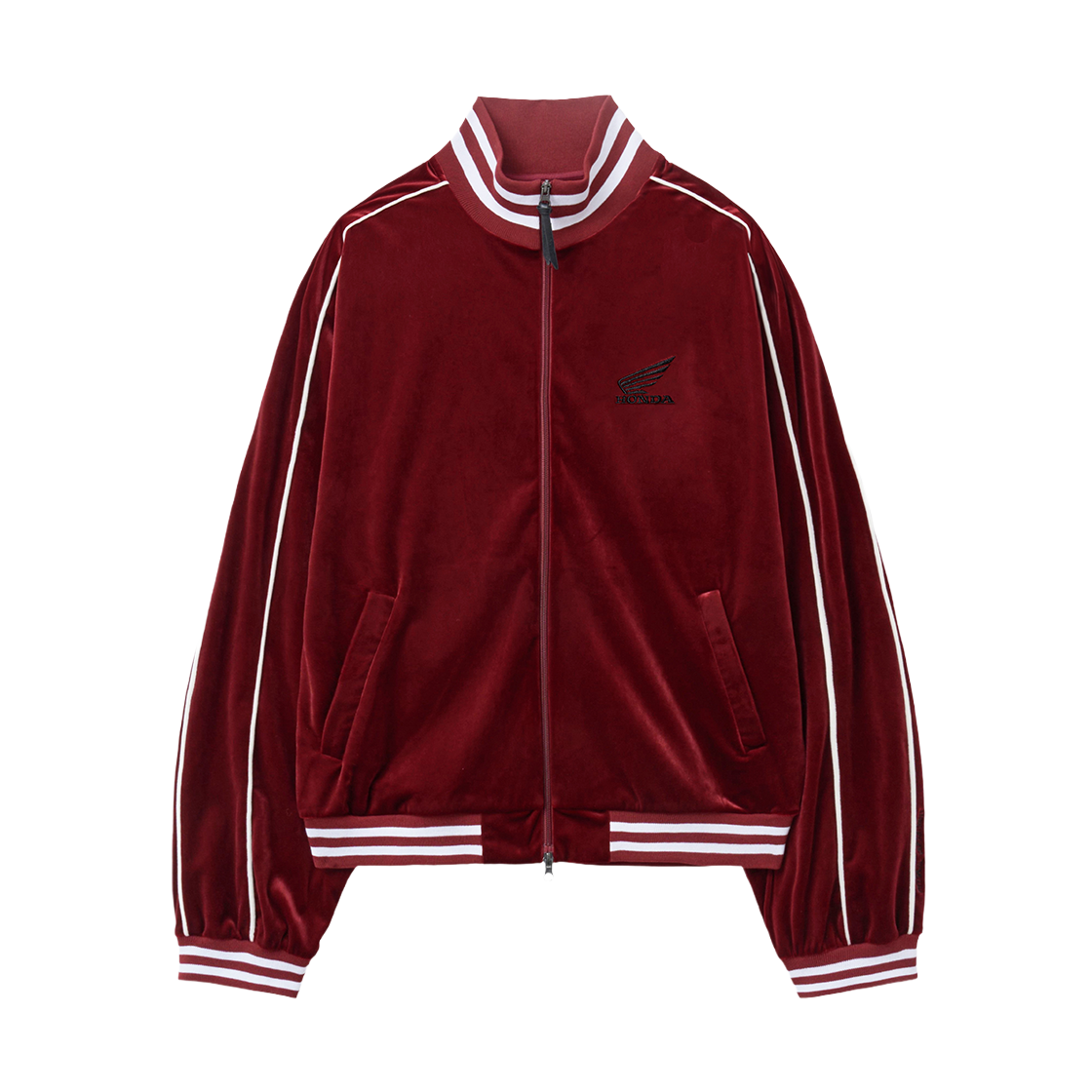 HGS1TZ301ABU Honda Velvet Track Jacket Burgundy