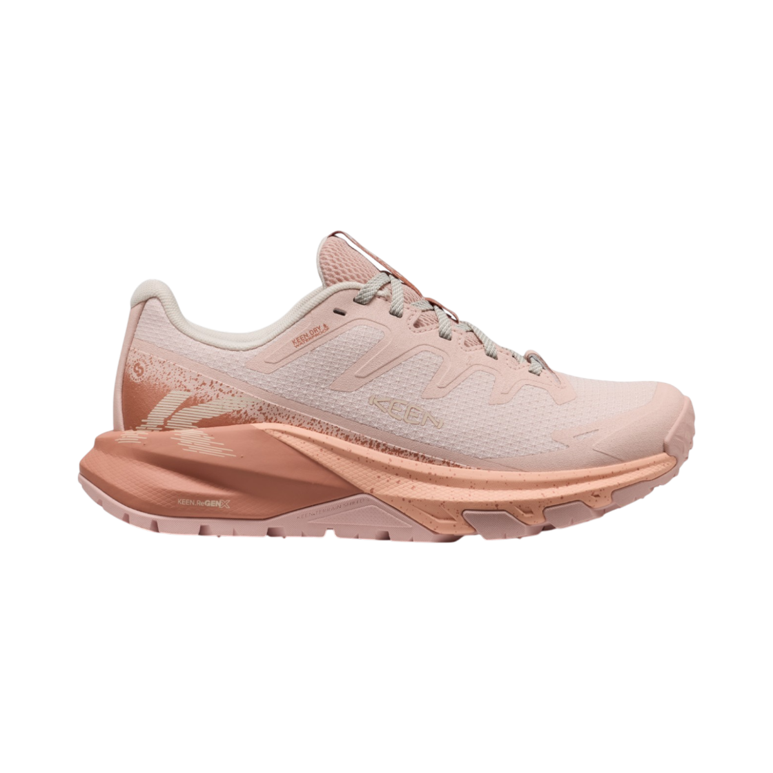 킨 타기 APEX 방수 여성 등산화 카메오 로즈 피치 퍼즈(KEEN TARGHEE APEX WP Cameo Rose Peach Fuzz Women Hiking Shoes)