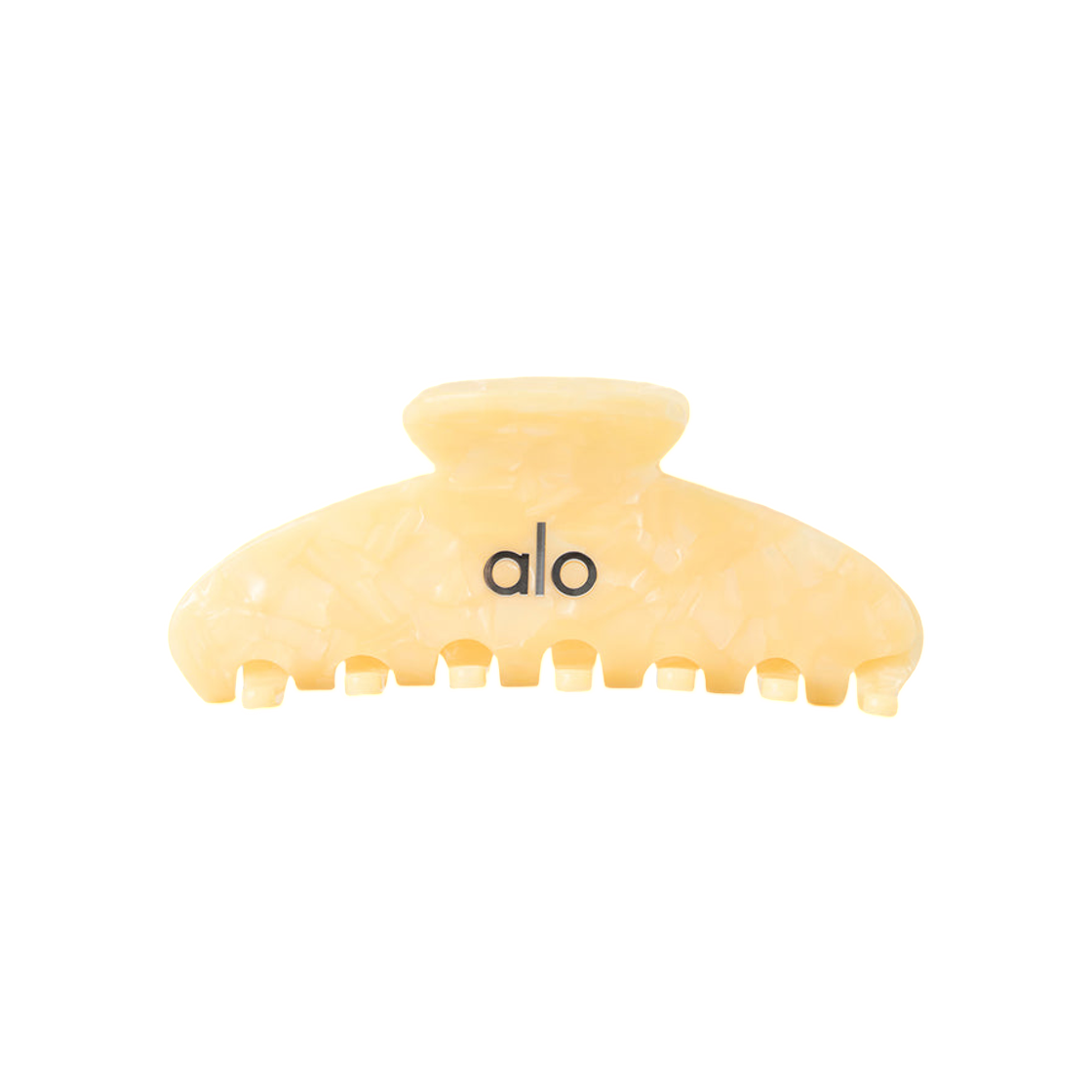 (W) 알로 요가 90's 클로 클립 캔들라이트 옐로우 쉘((W) Alo Yoga 90's Claw Clip Candlelight Yellow Shell)