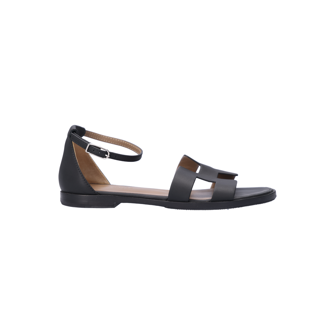 에르메스 H182139Z 산토리니 샌들 레더 누아 36(Hermes H182139Z Santorini Sandals Leather Noir 36)