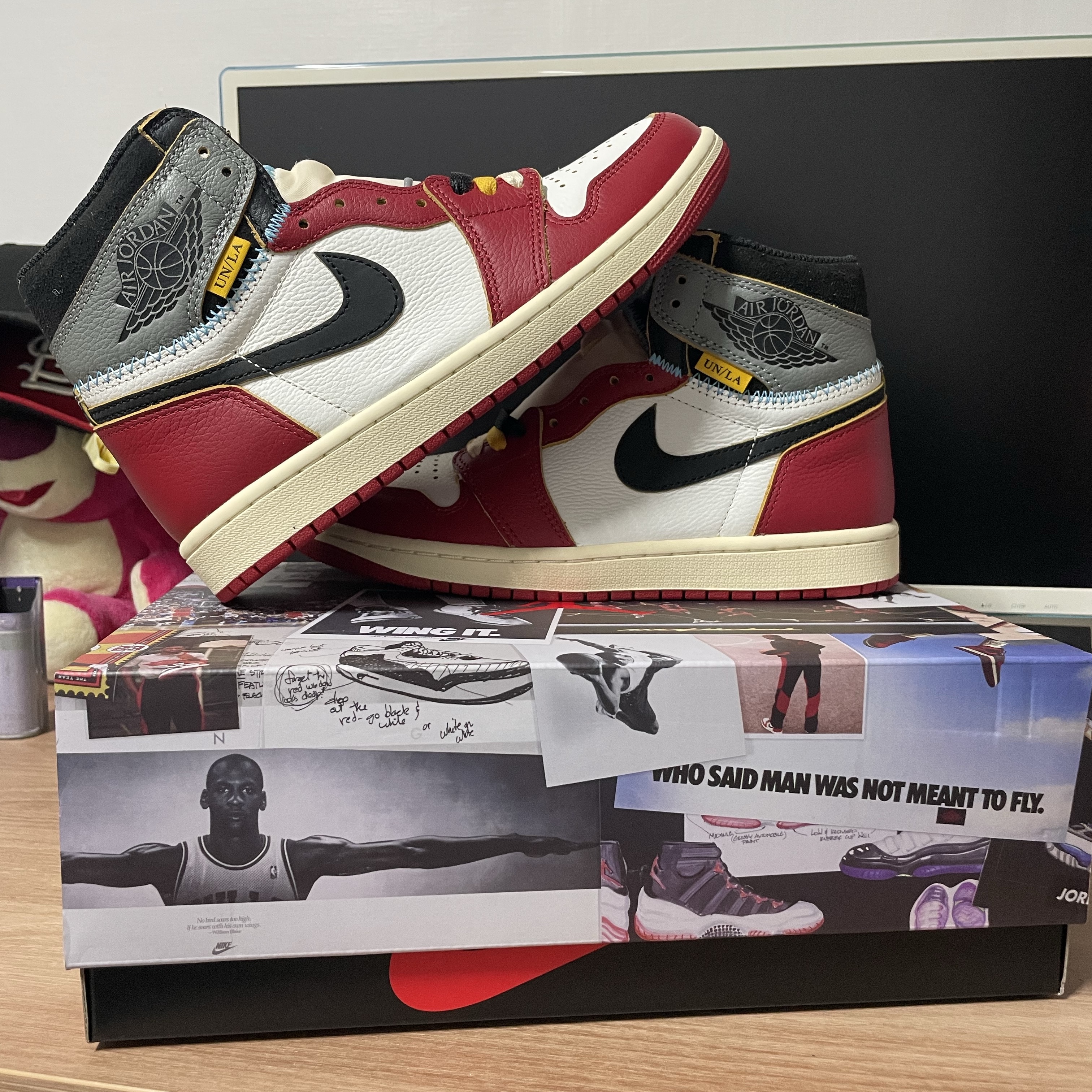 Jordan 1 x Union Retro High OG Chicago Shadow 착용 스타일 - 2