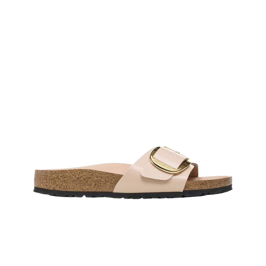1026551 Birkenstock Madrid Big Buckle High Shine New Beige - Regular