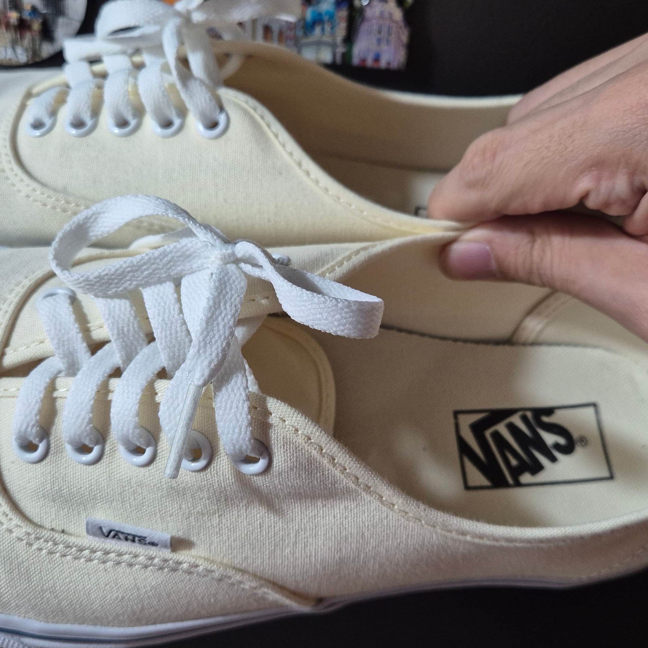 Vans Authentic White 착용 스타일
