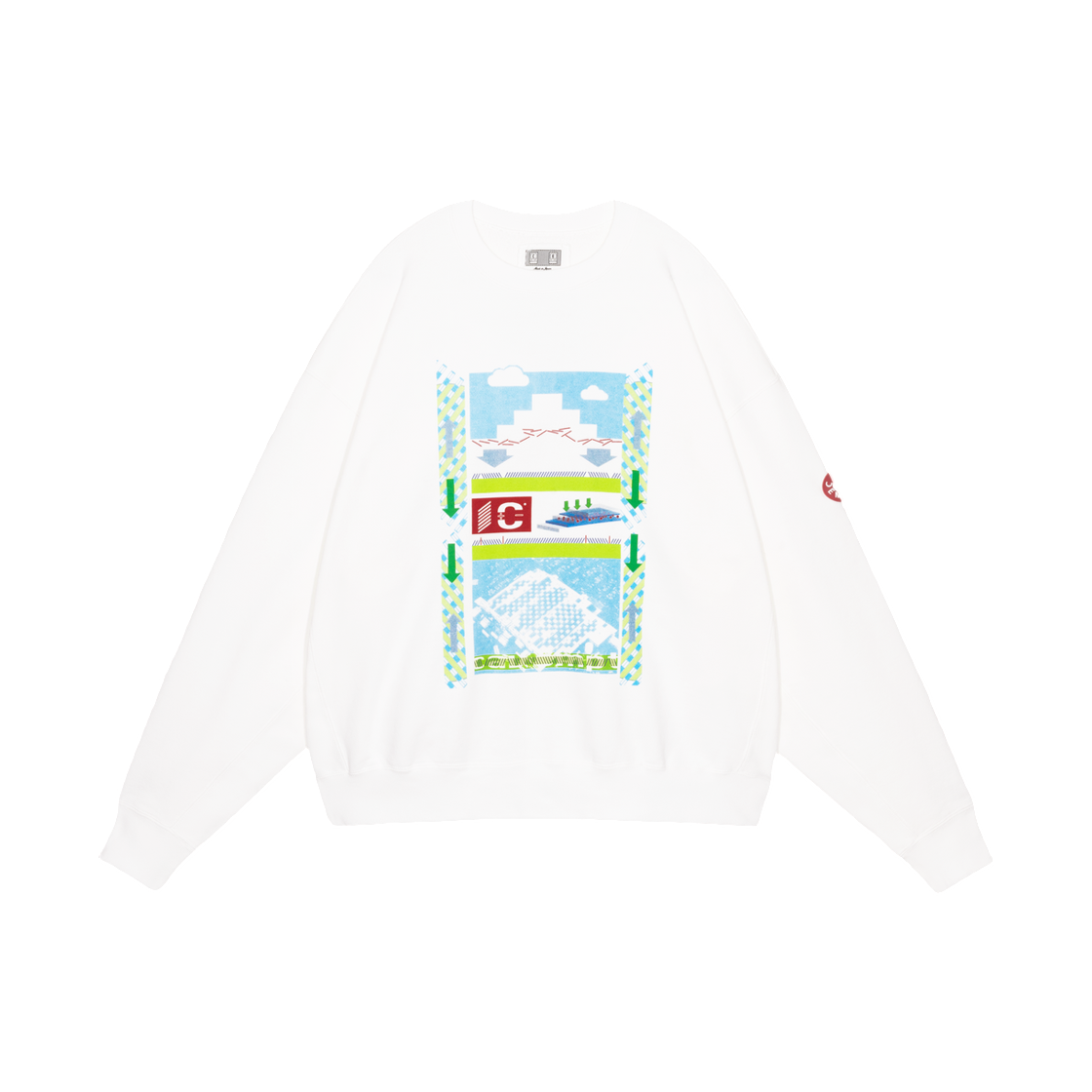 카브엠트 AS 오브젝트 프롬 쉐이프 크루넥 화이트 - 26SS(Cav Empt AS Objects From Shapes Crew Neck White - 26SS)