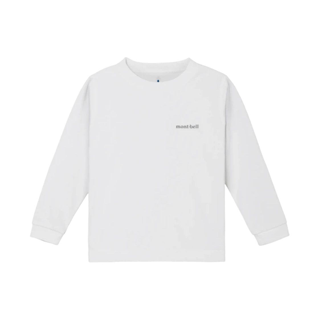 (키즈) 몽벨 위크론 롱슬리브 티셔츠 화이트((Kids) Montbell Wickron Long Sleeve T-Shirt White)