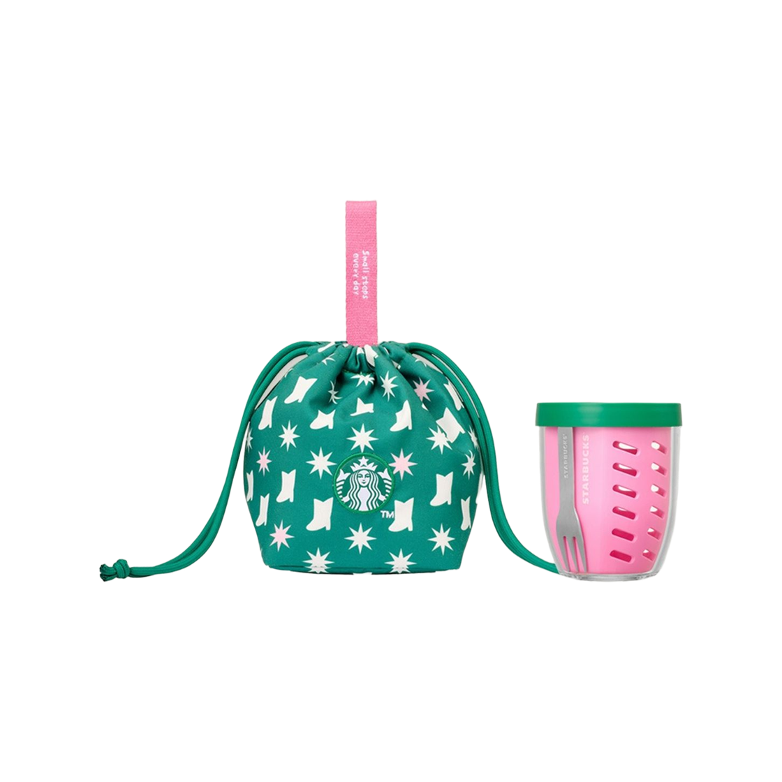 스타벅스 포지티브 지켜팟 보냉백 세트 그린(Starbucks Positive Jikyeopas Bunny Bag Set Green)