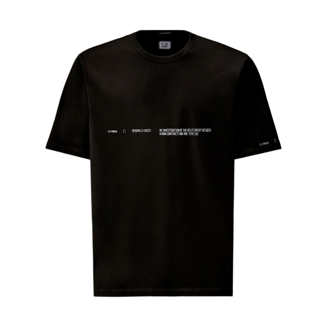 20CLTS058A006370W999 C.P. Company Metropolis Series Mercerized Jersey Short Sleeve T-Shirt Black - 26SS