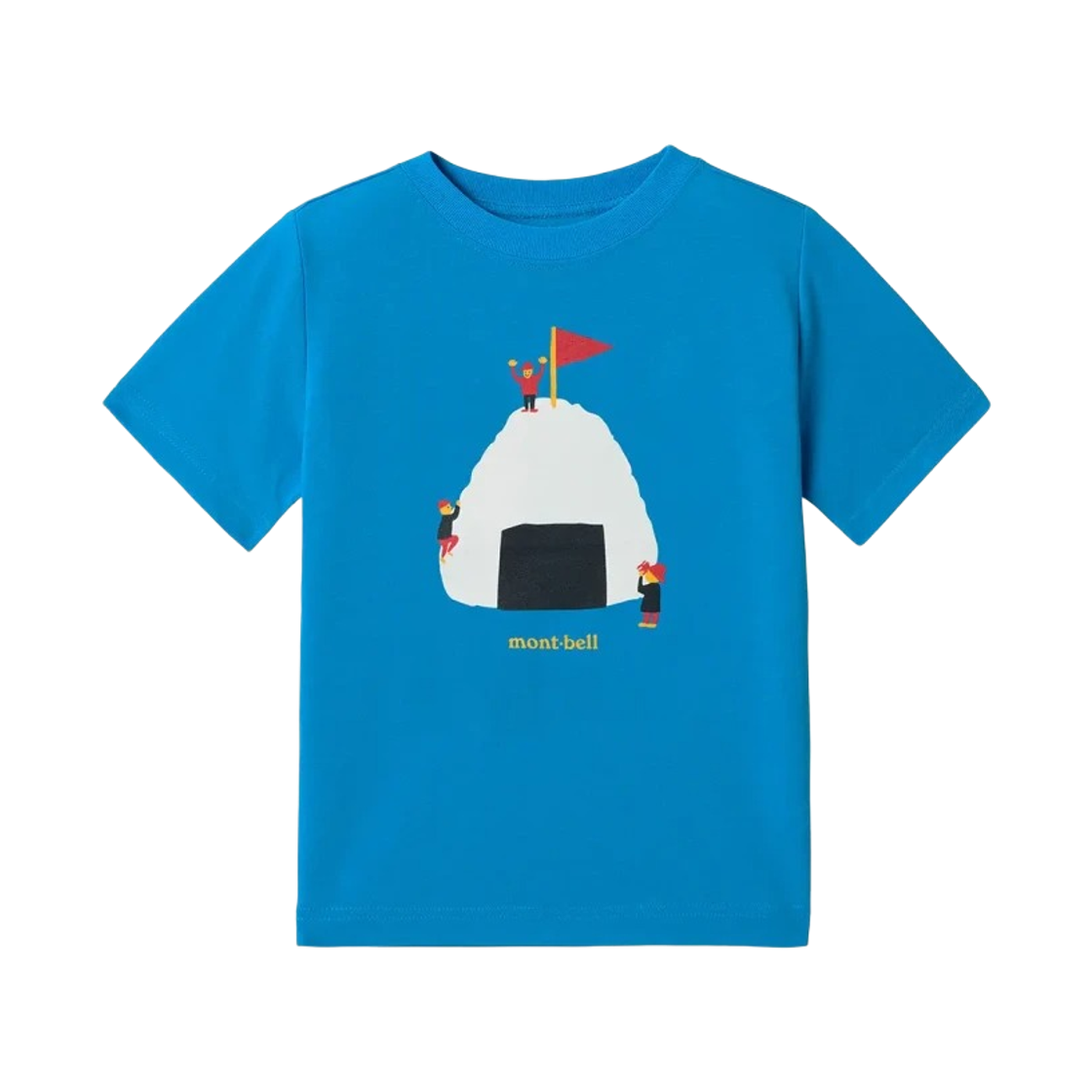 1114426 (Kids) Montbell Wickron Onigiriyama T-Shirt Turquoise
