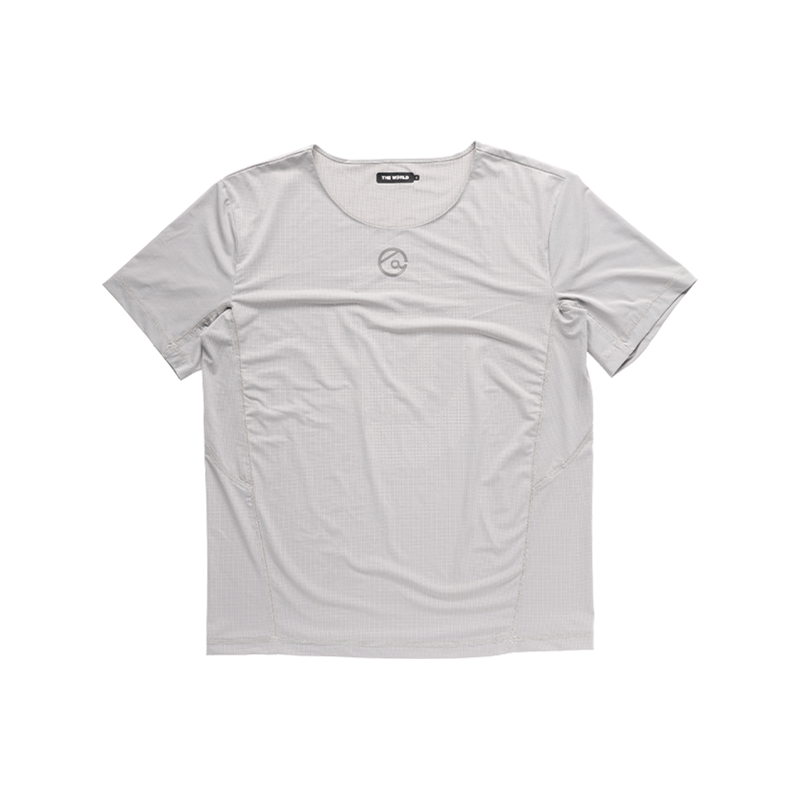 더왈드 레이저 백홀 러닝티 라이트그레이(THE WARLD Laser Back Hole Running Tee Light Gray) - 1