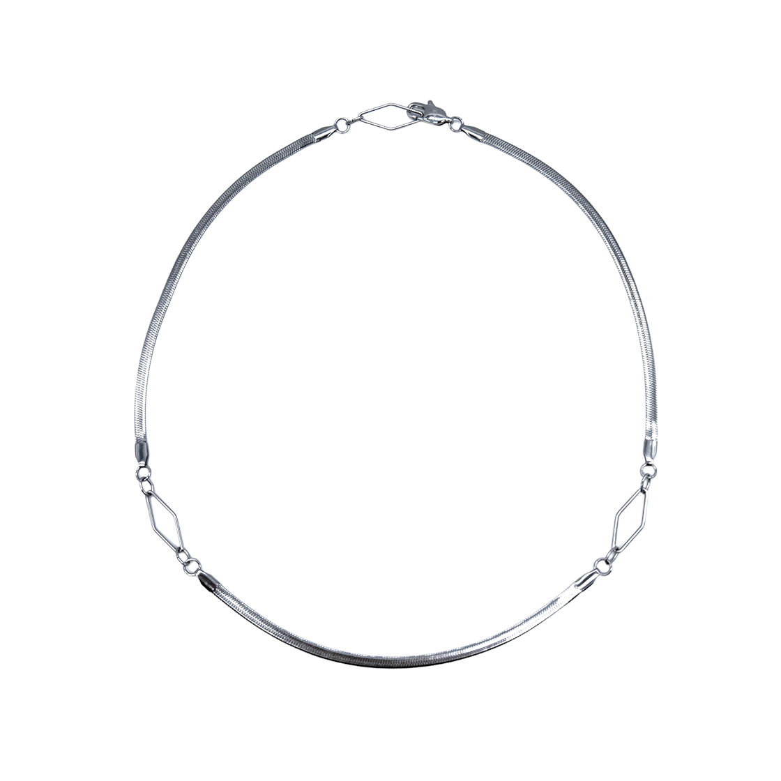 산리 롬버스 라인 목걸이(SANLI Rhombus Line Necklace)