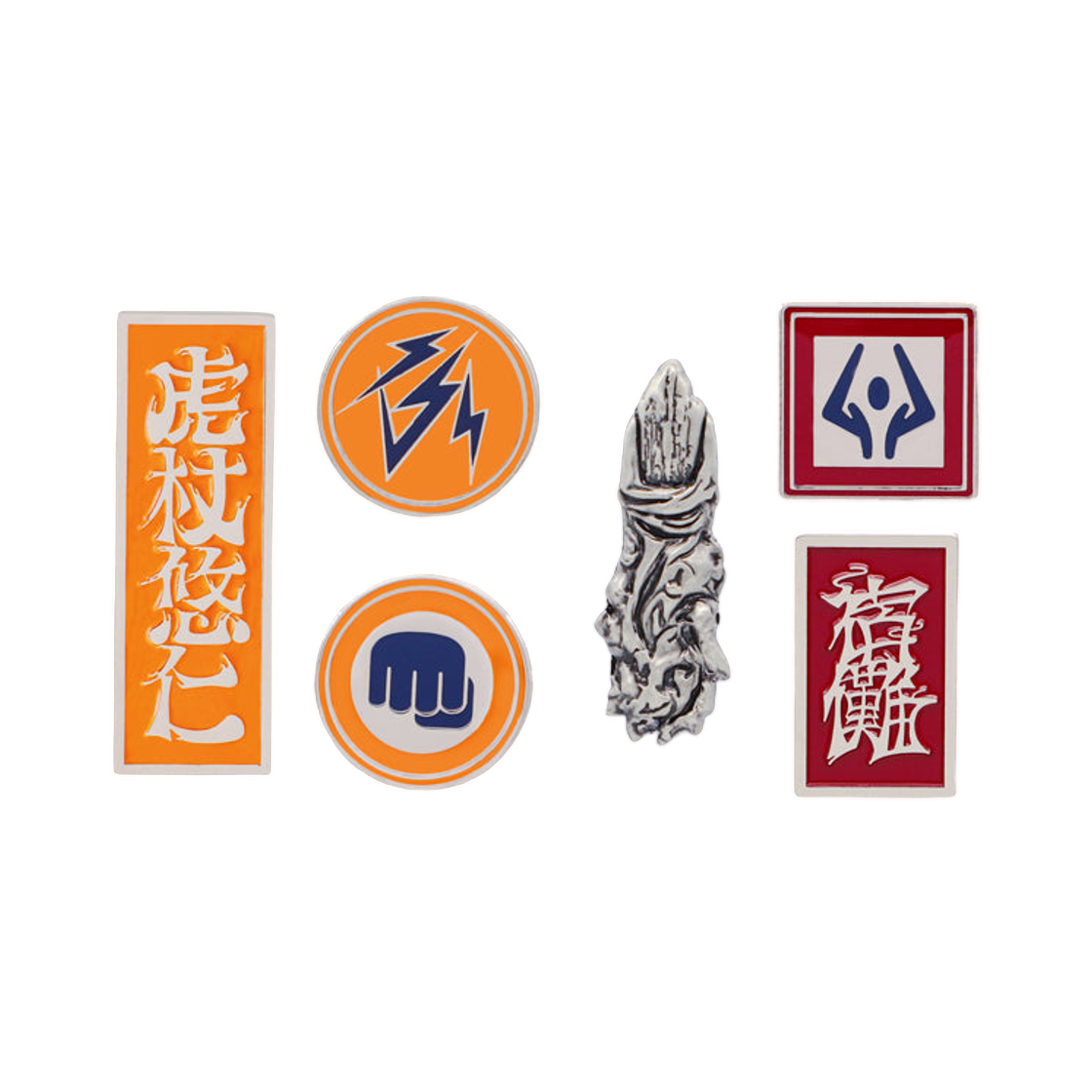 주술회전 유니버셜 스튜디오 재팬 이타도리 유지 스쿠나 핀 뱃지 (6개 세트)(Jujutsu Kaisen Universal Studios Japan Itadori Yuji Sukuna Pin Badge (Set of 6)) - 1