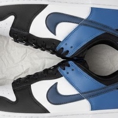 Nike Dunk Low Retro Summit White Industrial Blue 착용 스타일