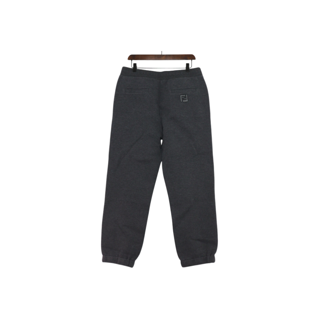 ITWUI4OETSBC Fendi FB0942 Gray Washed Cotton Jogger Pants
