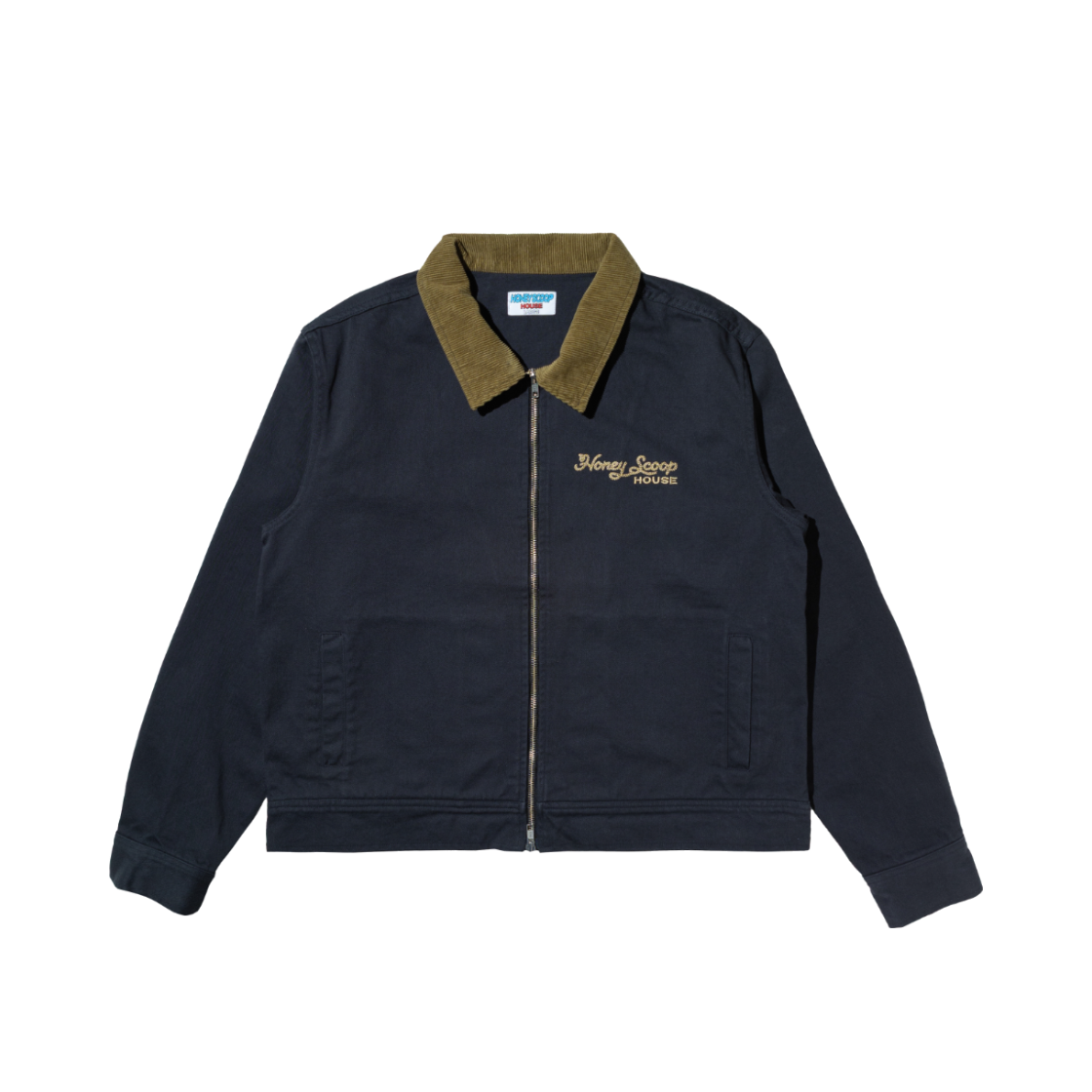 허니스쿱하우스 CS 로고 워크 자켓 네이비(Honey Scoop House CS Logo Work Jacket Navy)