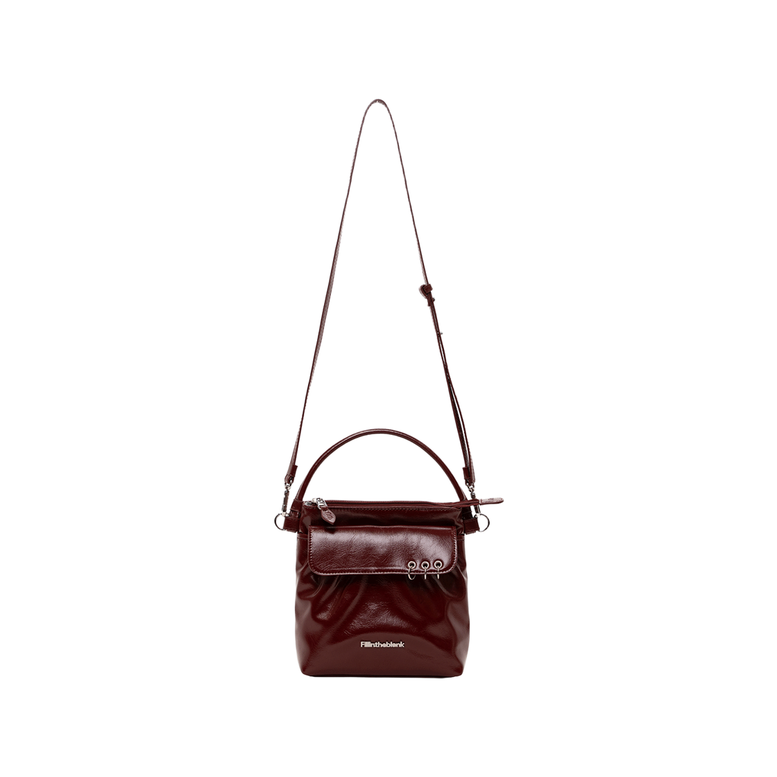 필인더블랭크 피케이 플랩백 버건디(Fillintheblank PK Flap Bag Burgundy) - 1