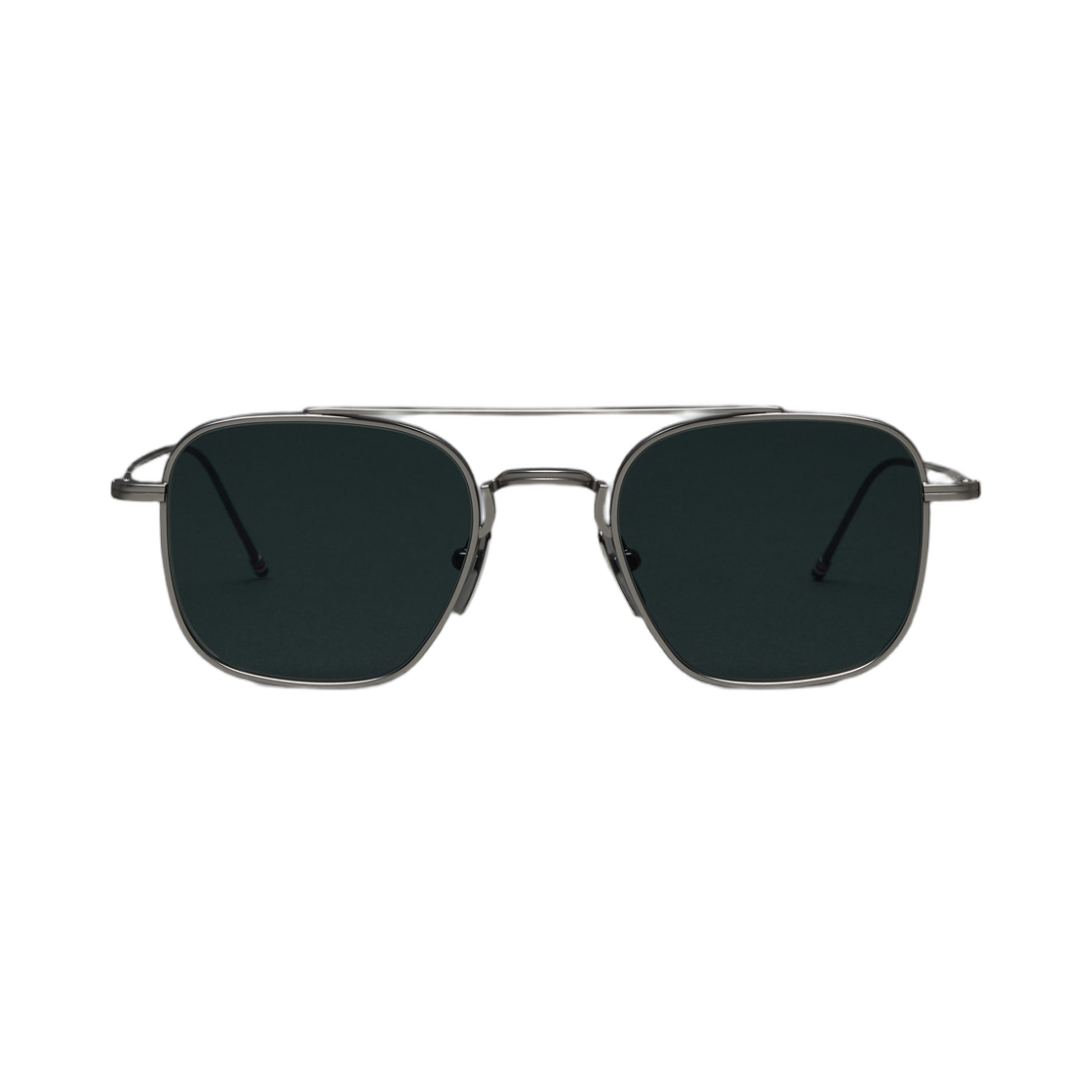 톰브라운 티타늄 스퀘어드 에비에이터 선글라스 메드 그레이(Thom Browne Titanium Squared Aviator Sunglasses Med Grey) - 1
