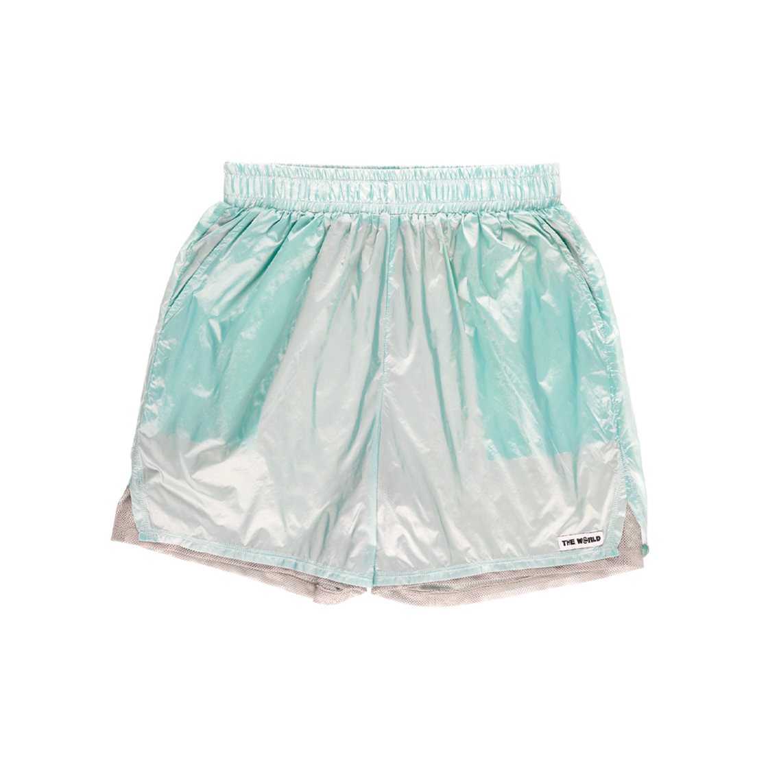 더왈드 오파크 메쉬 레이어드 쇼트 팬츠 민트(THE WARLD Opaque Mesh Layered Short Pants Mint)
