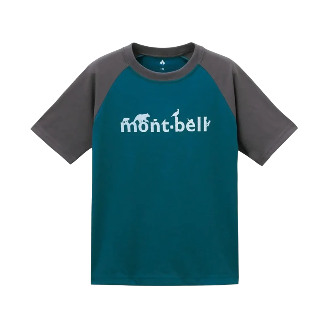 (키즈) 몽벨 위크론 래글런 티셔츠 쉐도우 다크 말라드((Kids) Montbell Wickron Raglan T-Shirt Shadow Dark Mallard)